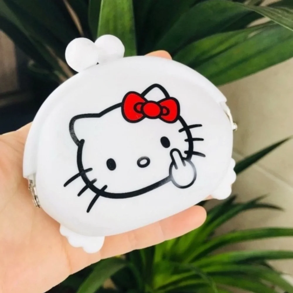 NEW Hello Kitty w/An Attitude KissLock Coin Purse